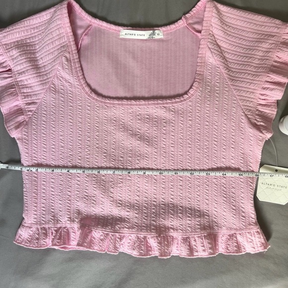 Pink Ruffle Blouse Altar’d State - Picture 3 of 6